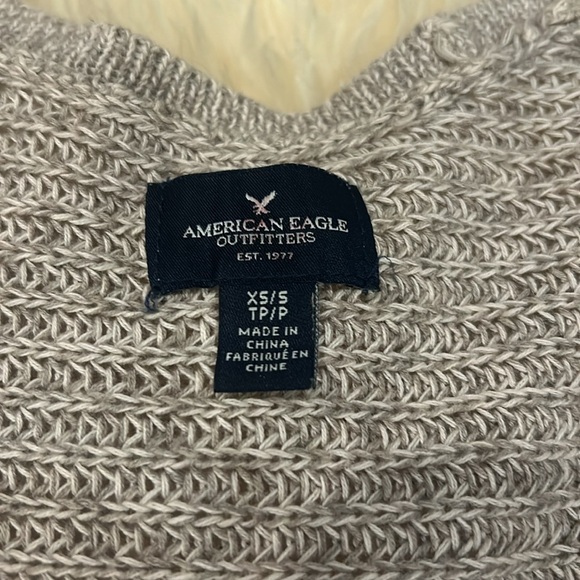 American Eagle Outfitters Beige Light Brown 3/4 Sleeve Long Cardigan Size XS/S - Picture 5 of 7